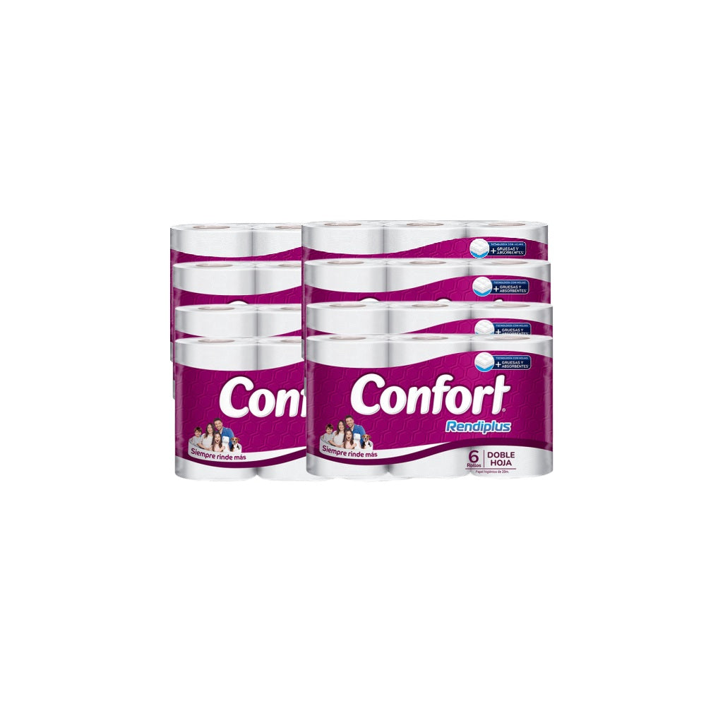Papel Higiénico Confort Rindeplus Manga de 8 Pack - 6 x 20 mts.