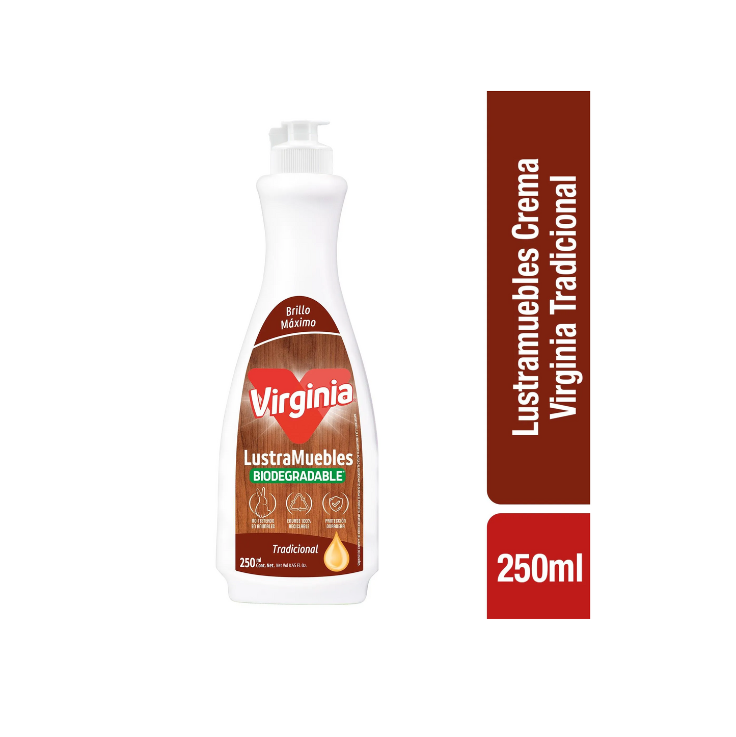 Lustra Muebles Tradicional Frasco Botella - 250 ml.