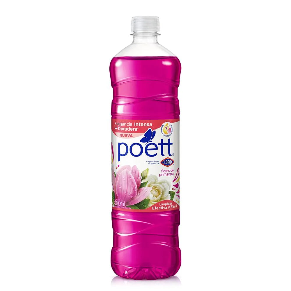 Limpia Piso Desinfectante Poett Flores - 900 ml.