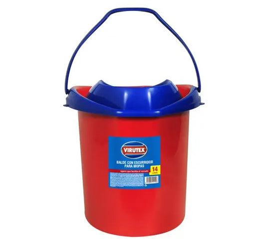 Balde Escurridor de Mopa Virutex - 14 lts.