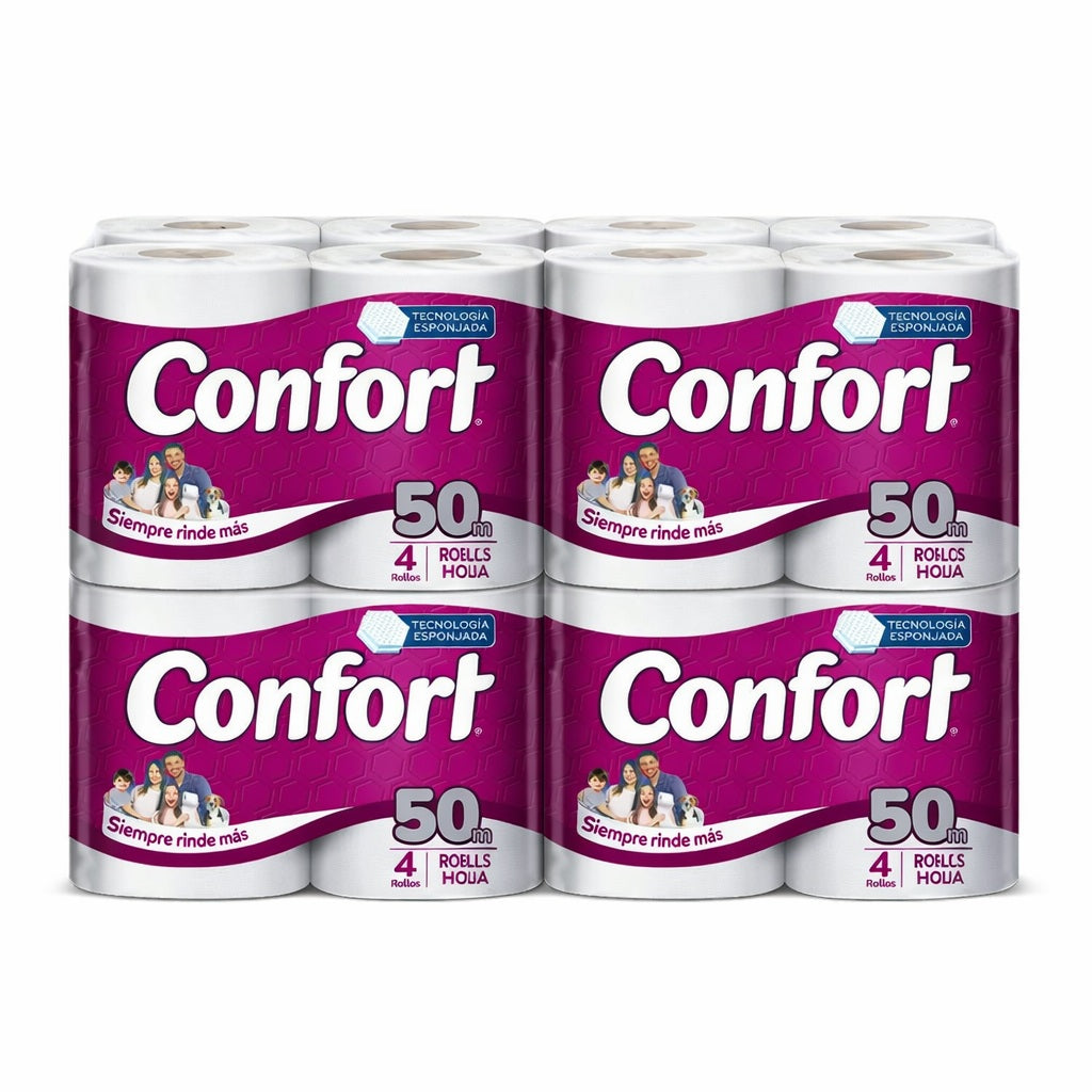 Papel Higiénico Confort Manga de 8 Pack - 4 x 50 mts.