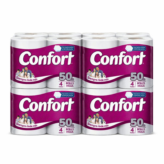 Papel Higiénico Confort Manga de 8 Pack - 4 x 50 mts.