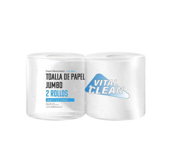 Toalla de Papel Jumbo Vital Clean - 2 x 250 mts.