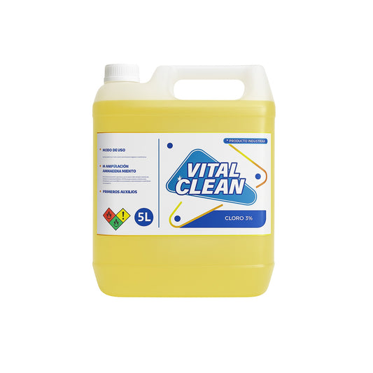 Cloro Industrial Vital Clean 3% - 5 lts.