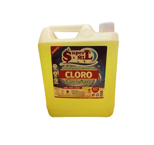 Cloro Concentrado Súper Mil - 5 lts.