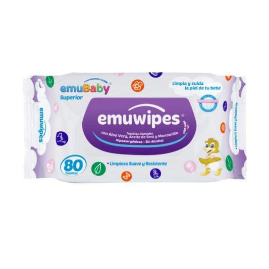 Toallitas Húmedas Emú - 80 un.