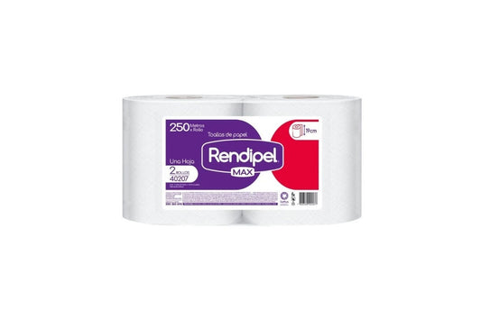 Toalla de Papel Rendipel Max - 2 x 250 mts.